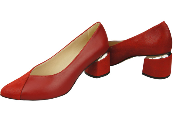 Einzigartige Damenschuhe aus Naturleder Fühlen Sie Luxus an Ihren Füßen Rot 191 ElitaBut