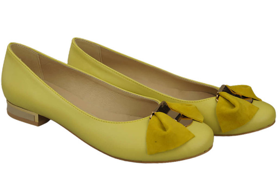 Damen Ballerinas Naturleder Lemon 894 ElitaBut