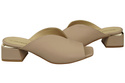 Damen Schuhe Absätze Flip Flops Cappuccino Blass Naturleder 210 ElitaBut