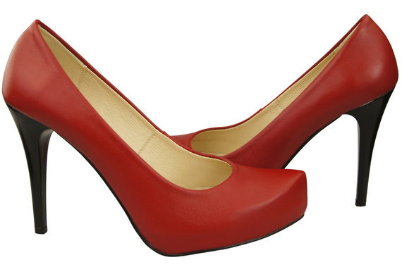 Damen Footwear Rot Stiletto Pumps Naturleder 205 ElitaBut