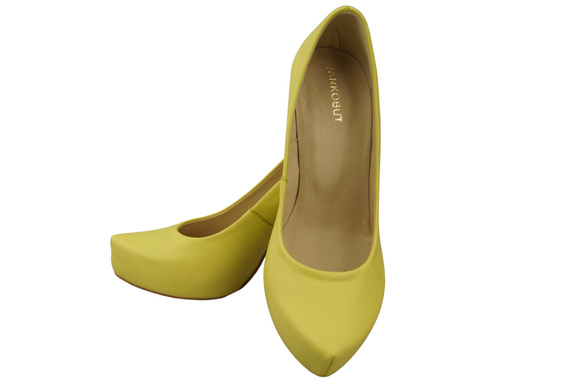 Damen Footwear Zitrone Stiletto Pumps Naturleder 205 ElitaBut