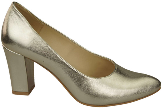 Damenschuhe Goldene Pumps, Naturleder 170 ElitaBut