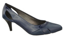 Damenschuhe Pumps Marineblau, Naturleder 995 ElitaBut