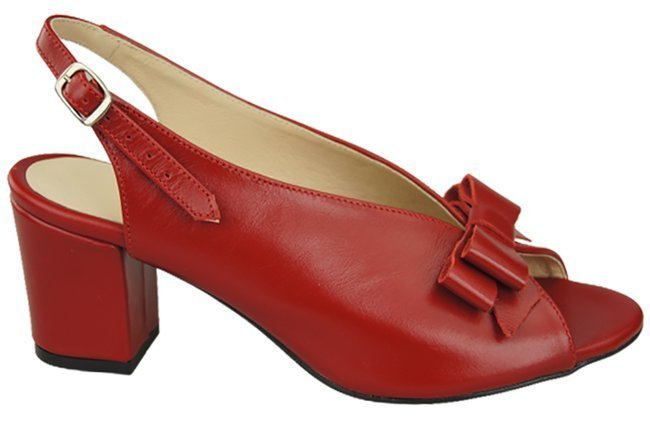 Damenschuhe Sandalen Rotes Naturleder Korn 148 L ElitaBut