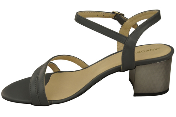 Damenschuhe Graues Naturleder 197 Sinnlich freizügige Fußsandalen ElitaBut