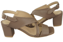 Damenschuhe Cappuccino Sandalen Naturleder 149 ElitaBut