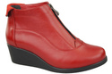 Damenstiefel Frühling/Herbst, Naturleder, Rot, 133 L, ElitaBut