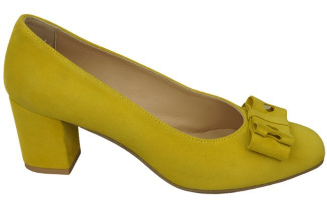 Damenschuhe Zitronenpumps Natürliches Wildleder 163 ElitaBut