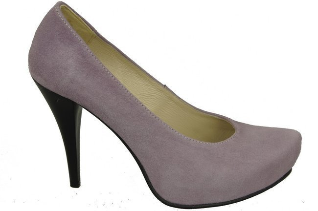 Damenschuhe Pumps Lila Naturleder Wildleder 644 ElitaBut