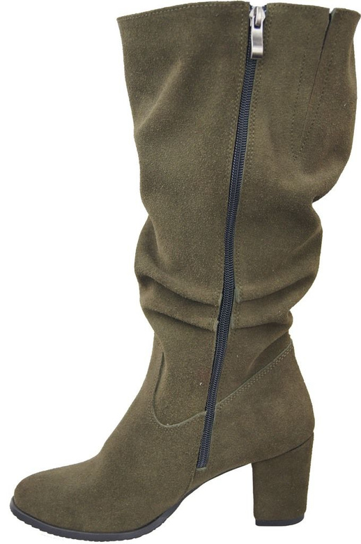 Schuhe Damenstiefel, Naturleder, Velours 141 Flasche ElitaBut