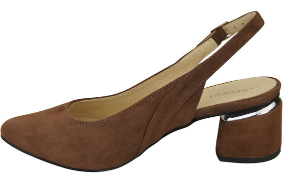 Damensandalen aus natürlichem Wildleder Braun Eleganz und Komfort 196 von ElitaBut