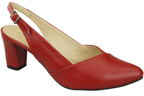 Damen Footwear Rot Stiletto Sandalen Natural Leder 217 ElitaBut