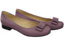 Damen Ballerinas Naturleder Lila 702 ElitaBut