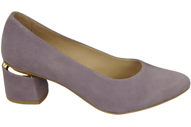 Damenschuhe Pumps Lila Natürliches Wildleder 143 Von ElitaBut