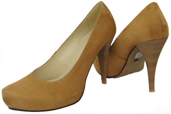 Damenschuhe Pumps Rot Natur Wildleder 644 ElitaBut