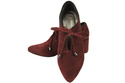 Damenschuhe, Burgunderschuhe, Naturveloursleder 183 ElitaBut