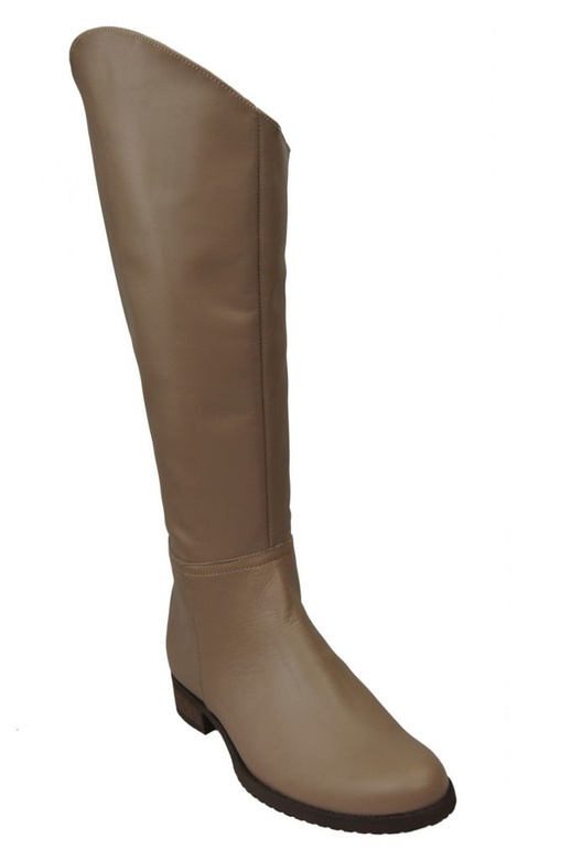 Schuhe Damenstiefel Stiefel, Naturleder 124 Cappuccino ElitaBut