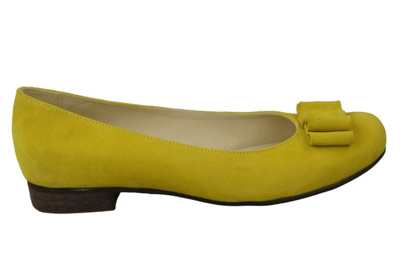 Damenschuhe Ballerinas Lemon, Naturleder, Wildleder 126 ElitaBut