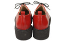 Schuhe Damen Schnürschuhe Rot Leder Natur 180 ElitaBut