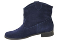 Schuhe Damen-Stiefeletten Frühling / Herbst, natürliches Veloursleder, Marineblau 132 L ElitaBut