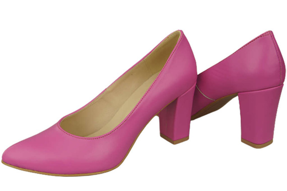 Damenschuhe Pumps Fuchsia Naturleder 170 ElitaBut