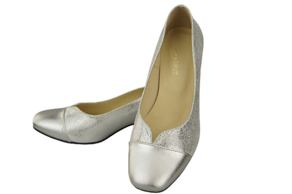Damenschuhe Pumps Naturleder 164 Silber ElitaBut