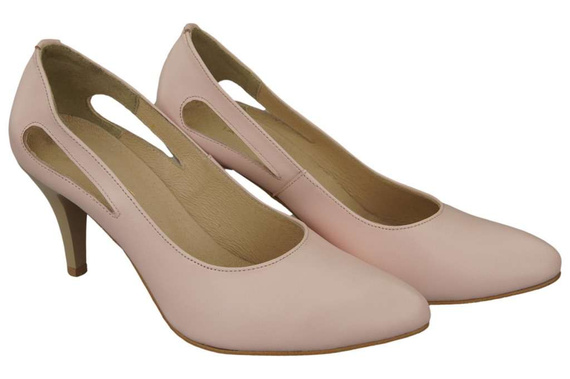 Damenschuhe Pumps Rosa Puder Naturleder 166 ElitaBut