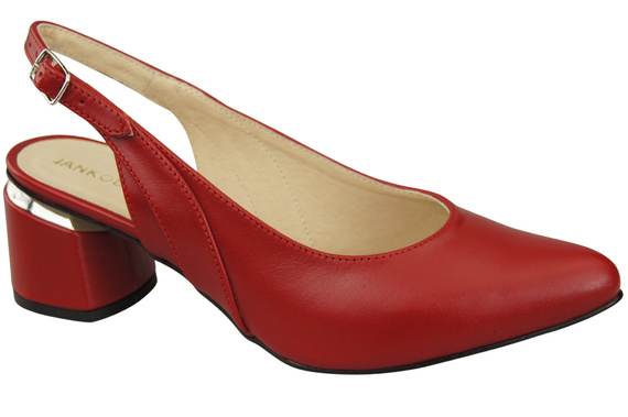 Damenschuhe Sandalen Rot Naturleder 196 ElitaBut