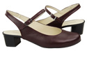 Damenschuhe Sandale Burgund Naturleder 108 ElitaBut