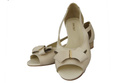 Schuhe Damen Sandalen Beige Naturleder 994 ElitaBut