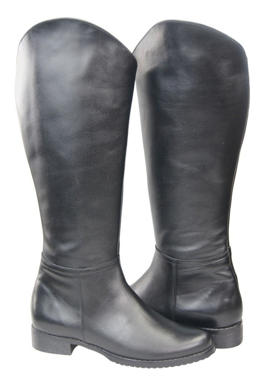 Schuhe Damenstiefel, Stiefel, Naturleder124 Schwarz ElitaBut