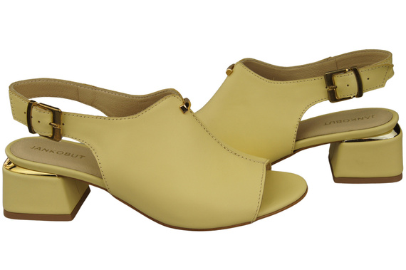 Damenschuhe Sandalen Banana Goldschnalle Naturleder 198 ElitaBut