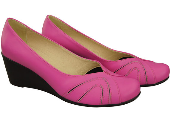 Damen Schwarz Naturleder Gestiefelte Fuchsie 828 ElitaBut