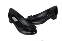 Damenschuhe Pumps, Naturleder, Schwarz 707 ElitaBut