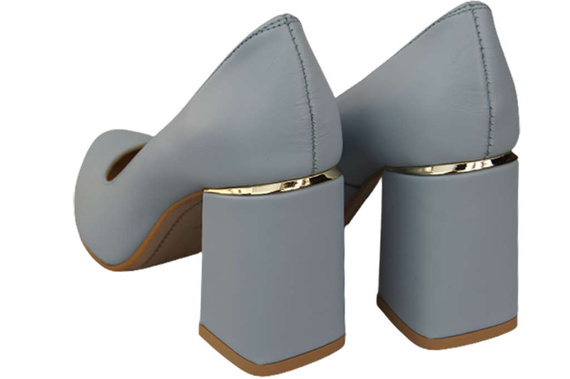 Damenschuhe Pumps Hellblau Naturleder 179 ElitaBut