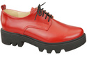 Schuhe Damen Schnürschuhe Rot Leder Natur 180 ElitaBut