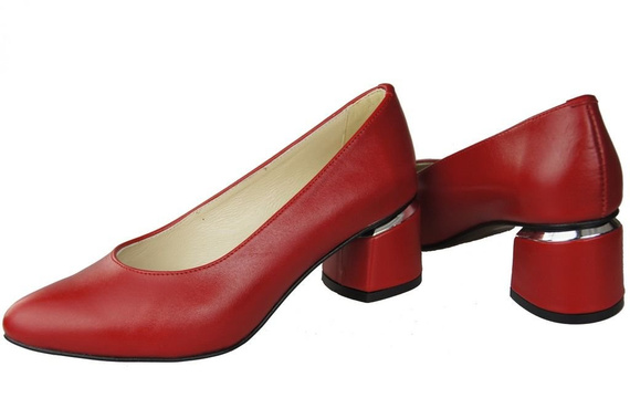 Damenschuhe Rote Pumps, Naturleder 143 ElitaBut