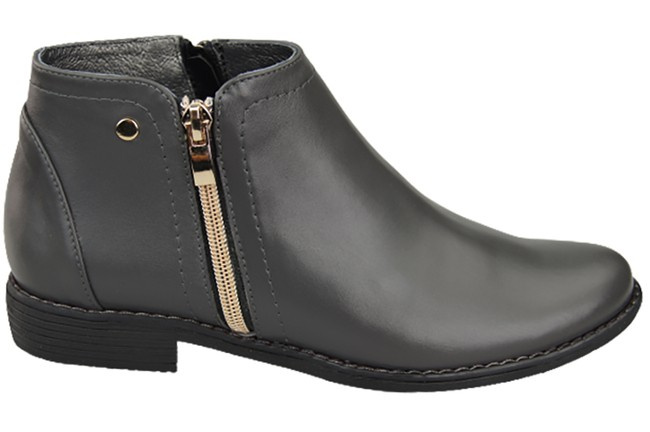 Damenschuhe Damenstiefel Warmes Naturleder Graphite 872 Von Elitabut