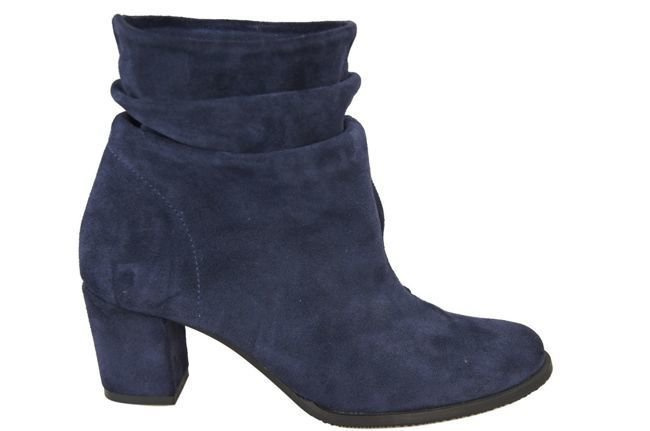 Damenschuhe Stiefeletten, Naturleder, Marineblau 986 ElitaBut