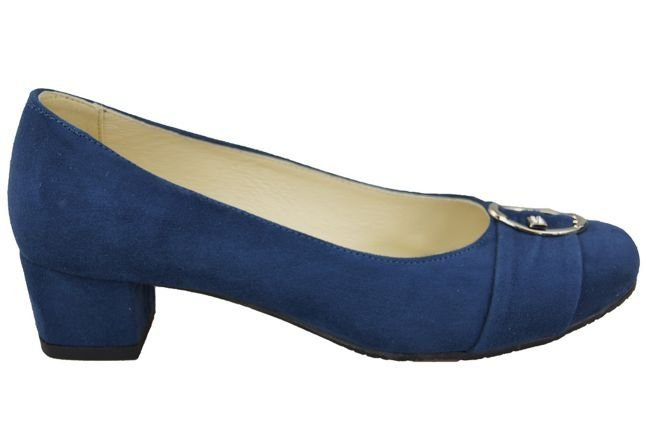 Damenschuhe Pumps Marineblau Naturleder Wildleder 135 ElitaBut