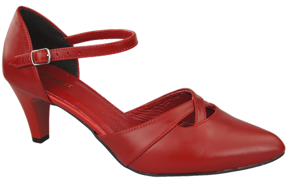 Damenschuhe Sandalen Rot Naturleder 151 ElitaBut