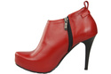 Damenschuhe Isolierte Stiefel, Naturleder, Rot 794 ElitaBut