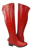 Schuhe Damenstiefel Stiefel Overknee-Stiefel Naturleder Rot 121 ElitaBut