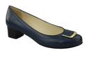 Damenschuhe Pumps, Naturleder, Marineblau 962 ElitaBut