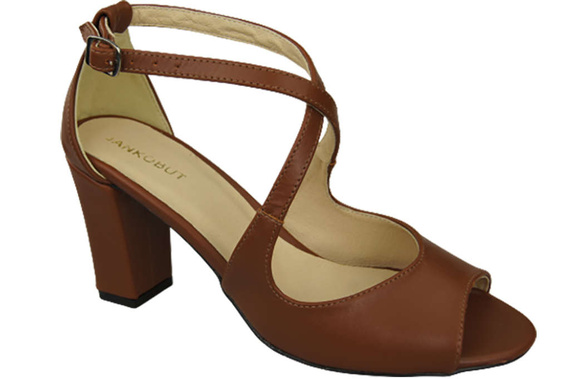 Damenschuhe Braune Sandalen, Naturleder 186 ElitaBut