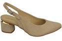 Damensandalen aus natürlichem Wildleder Beige Eleganz und Komfort 196 von ElitaBut