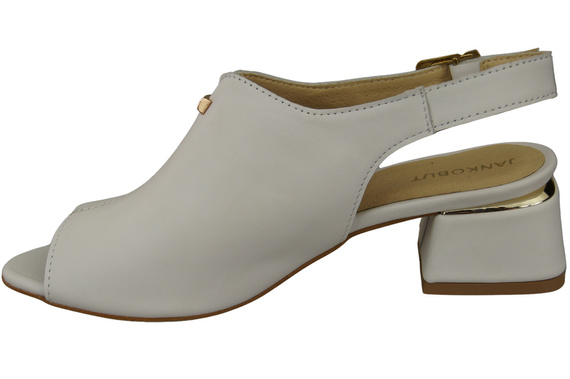 Damenschuhe Sandalen Weißgoldschnalle Naturleder 198 ElitaBut