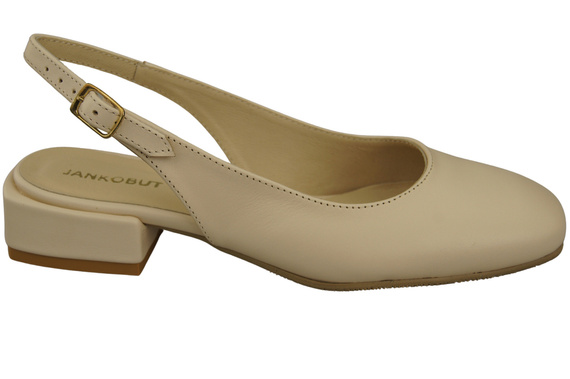 Damen Schuhe Sandalen Beige Flacher Absatz Naturleder 206 ElitaBut