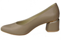 Damenschuhe Cappuccino-Pumps Naturleder 143 ElitaBut