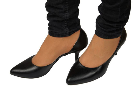Damenschuhe Pumps 900 Naturleder Schwarz ElitaBut